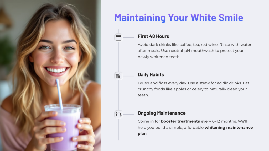 Maintaining Your White Smile
