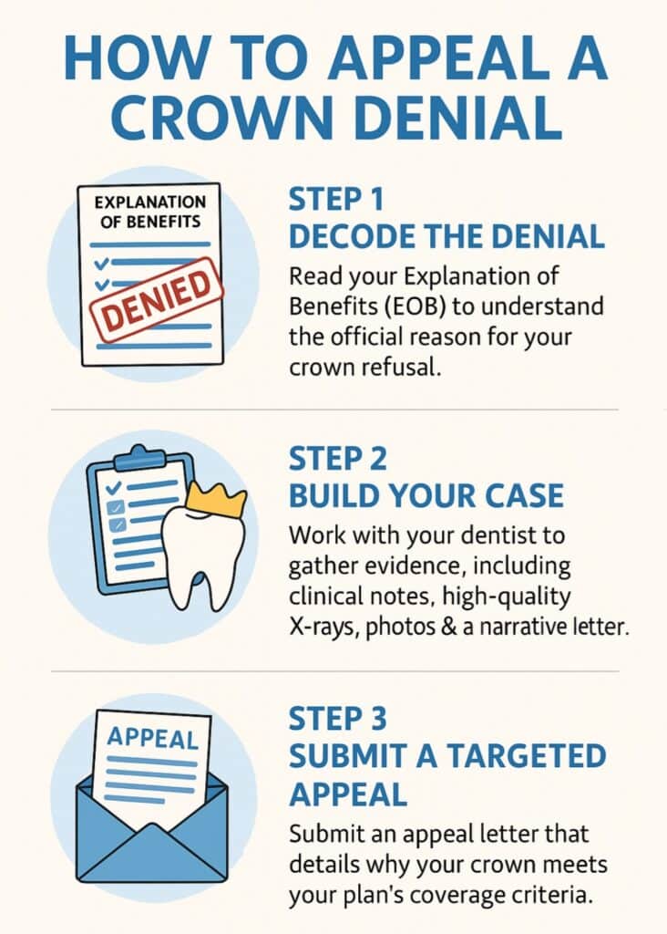 how to appeal a crown denial