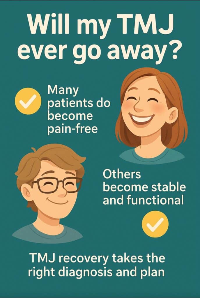 TMJ treatment hierarchy — conservative to surgical