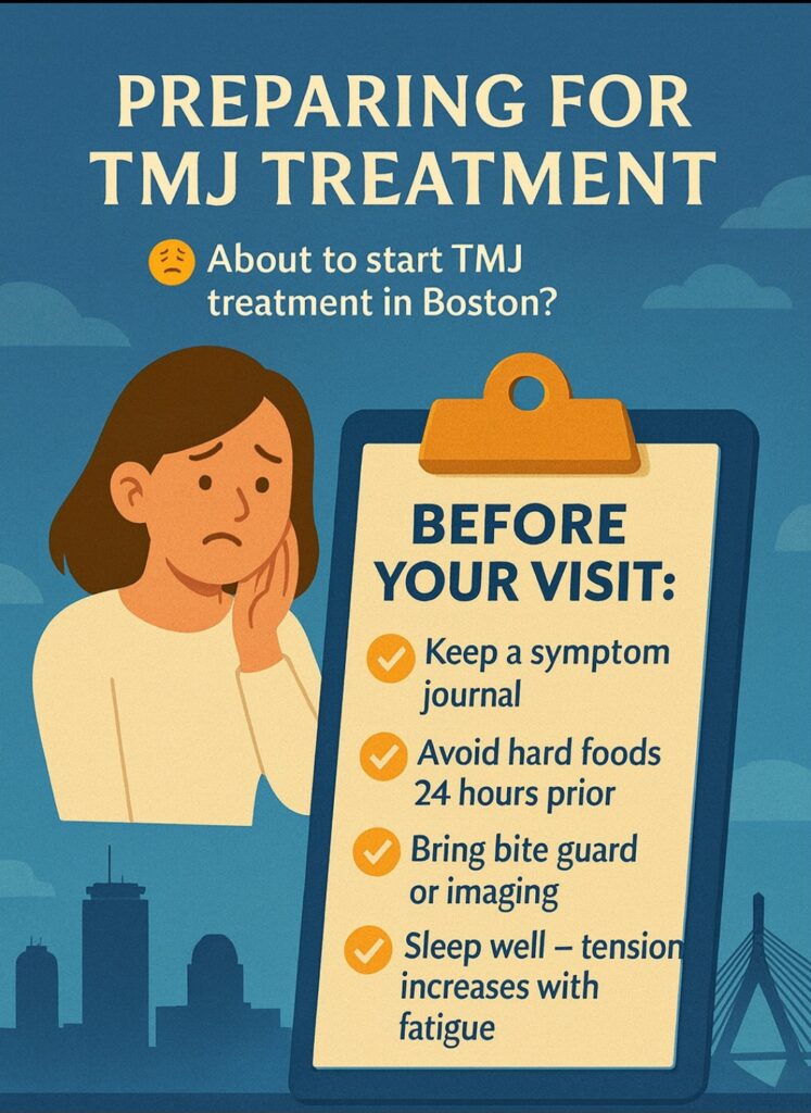 Preparing for TMJ treatment
